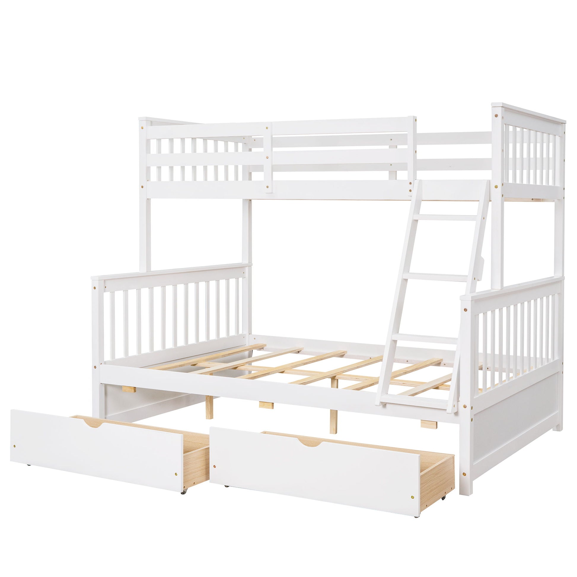 Bunk Bed With Ladders And 2 Storage Drawers - The Sleep Loft - Online Mattress Showroom NYC
