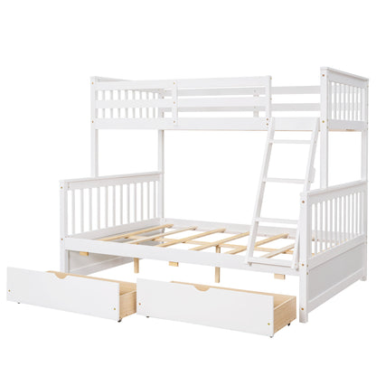 Bunk Bed With Ladders And 2 Storage Drawers - The Sleep Loft - Online Mattress Showroom NYC