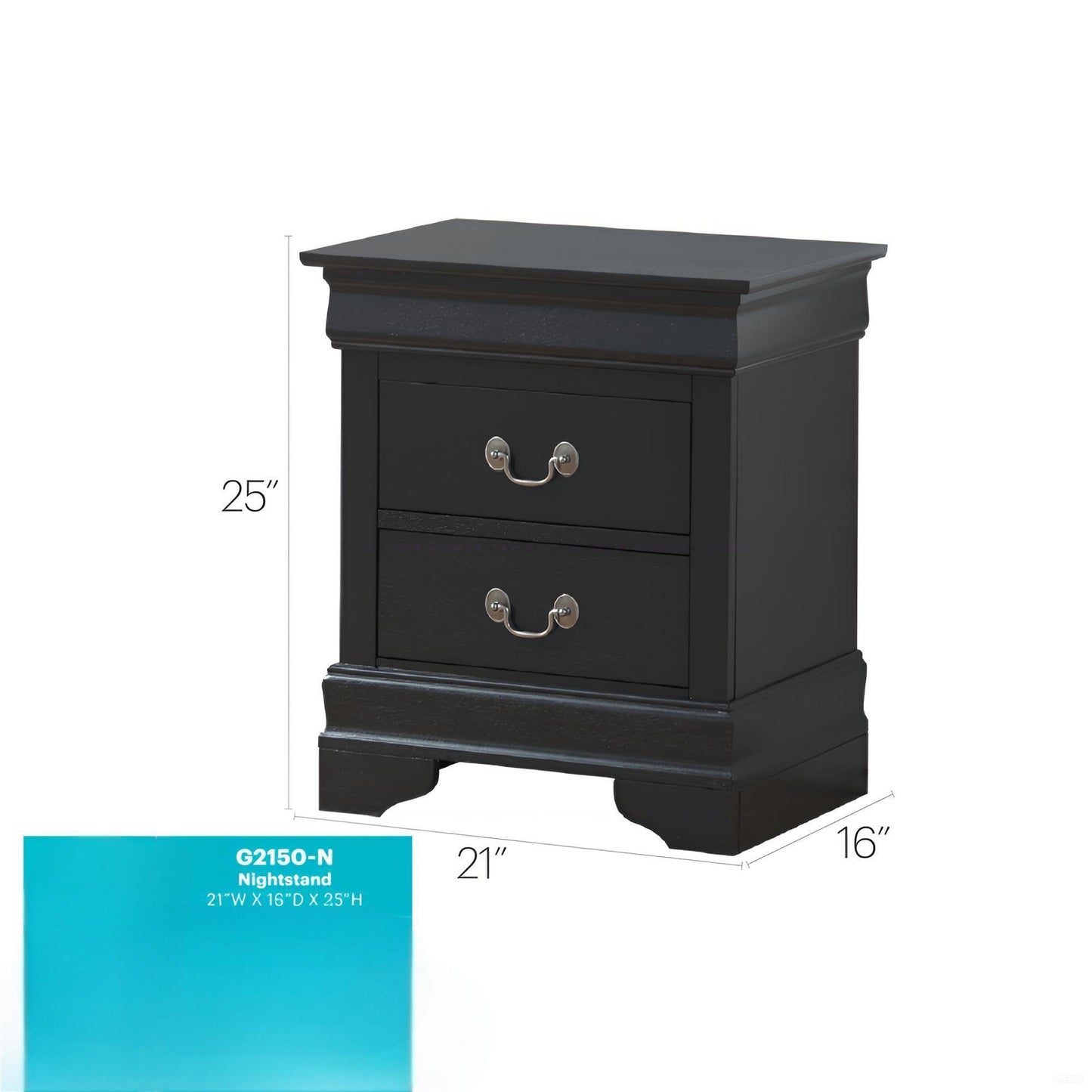Traditional Style Bedroom Accent Nightstand - The Sleep Loft - Online Mattress Showroom NYC