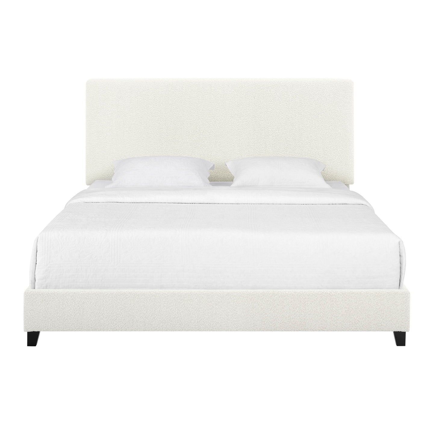 Boucle Upholstered Platform Bed - The Sleep Loft - Online Mattress Showroom NYC