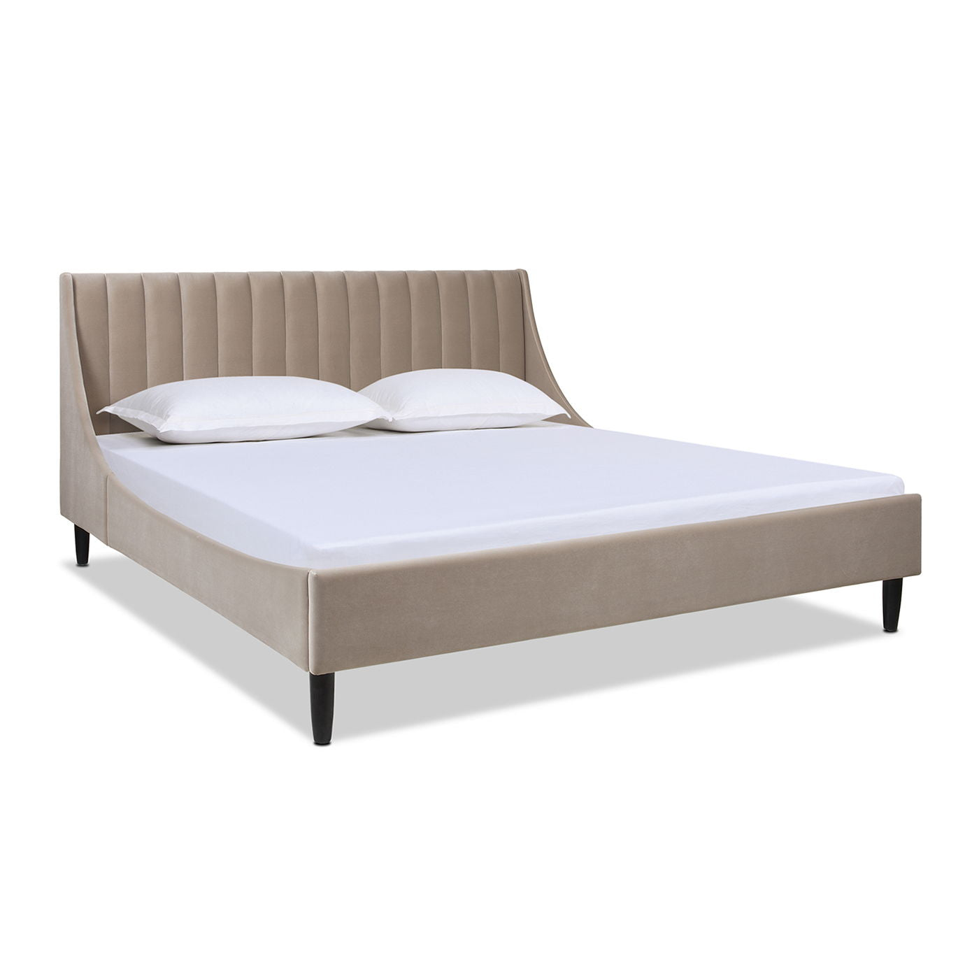 Aspen - Vertical Tufted Modern Headboard Platform Bed Set - The Sleep Loft - Online Mattress Showroom NYC