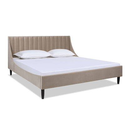 Aspen - Vertical Tufted Modern Headboard Platform Bed Set - The Sleep Loft - Online Mattress Showroom NYC
