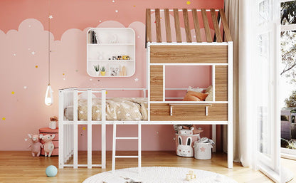 Loft Bed With Roof, Window, Guardrail, Ladder - The Sleep Loft - Online Mattress Showroom NYC