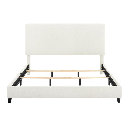 Boucle Upholstered Platform Bed - The Sleep Loft - Online Mattress Showroom NYC