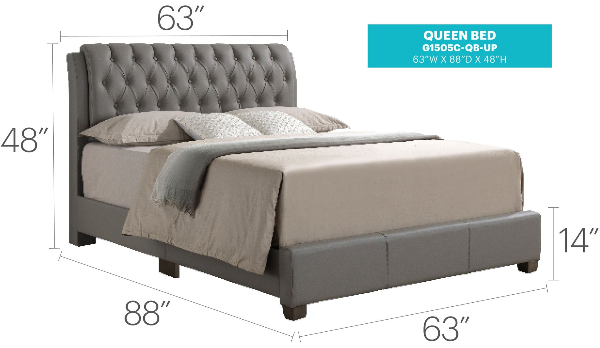 Tufted Upholstered Bed - The Sleep Loft - Online Mattress Showroom NYC