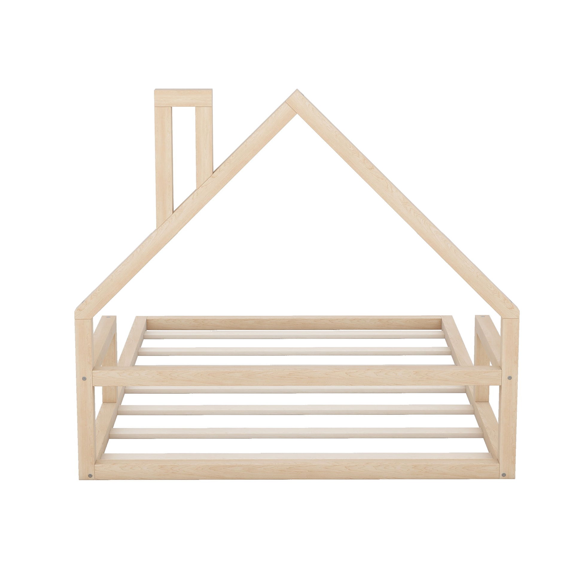 Elegant Floor Bed With House Shaped Headboard - The Sleep Loft - Online Mattress Showroom NYC