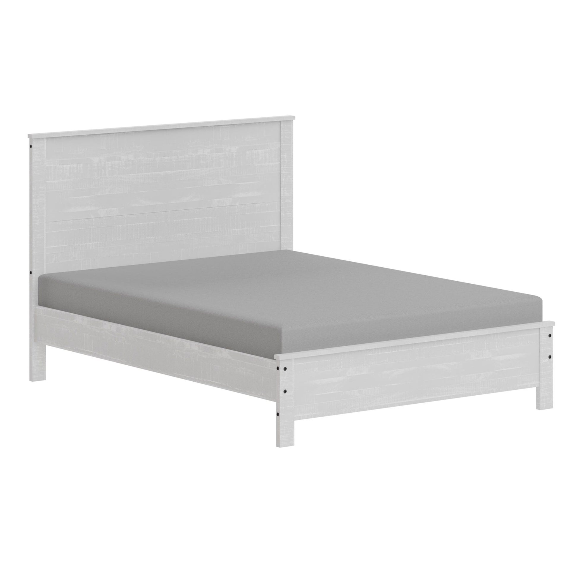 Albany - Bed Frame With Headboard, Heavy Duty Modern Rustic Design - The Sleep Loft - Online Mattress Showroom NYC