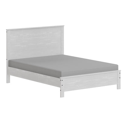 Albany - Bed Frame With Headboard, Heavy Duty Modern Rustic Design - The Sleep Loft - Online Mattress Showroom NYC