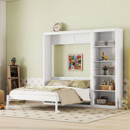 Murphy Wall Bed With Shelves - The Sleep Loft - Online Mattress Showroom NYC