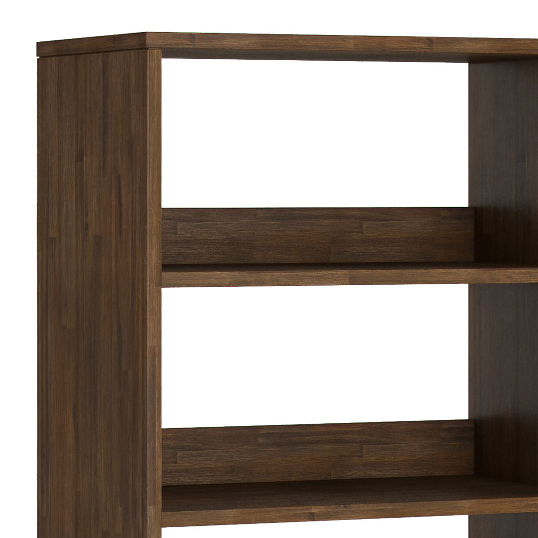 Chase - Tall Bookcase - Rustic Natural Aged Brown - The Sleep Loft - Online Mattress Showroom NYC