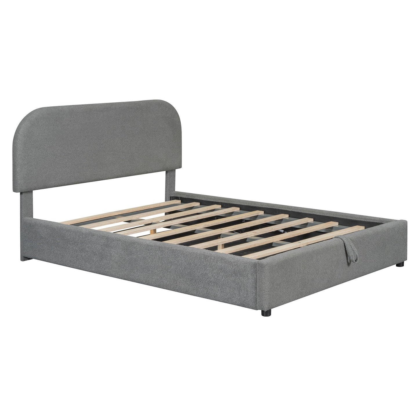 Upholstered Platform Bed With Hydraulic Storage System - The Sleep Loft - Online Mattress Showroom NYC