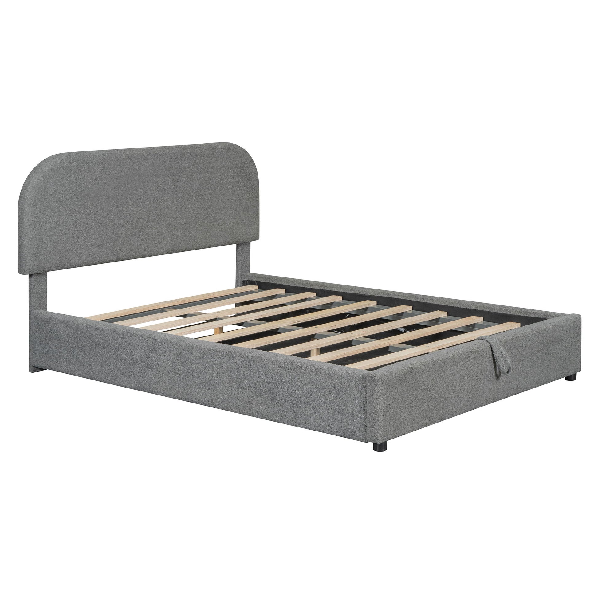 Upholstered Platform Bed With Hydraulic Storage System - The Sleep Loft - Online Mattress Showroom NYC