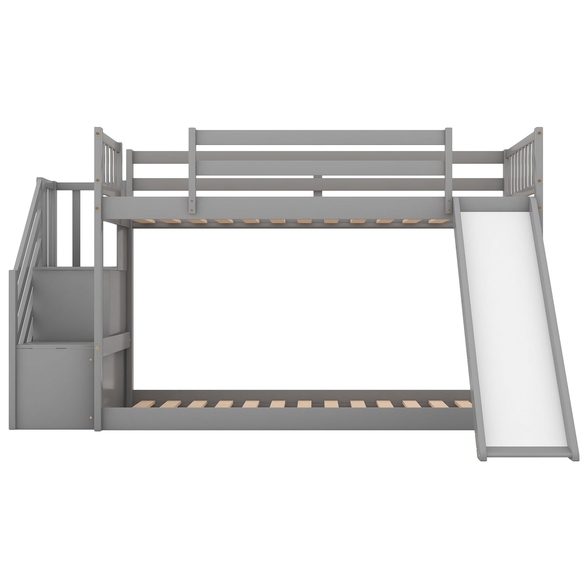Bunk Bed With Convertible Slide And Stairway - The Sleep Loft - Online Mattress Showroom NYC