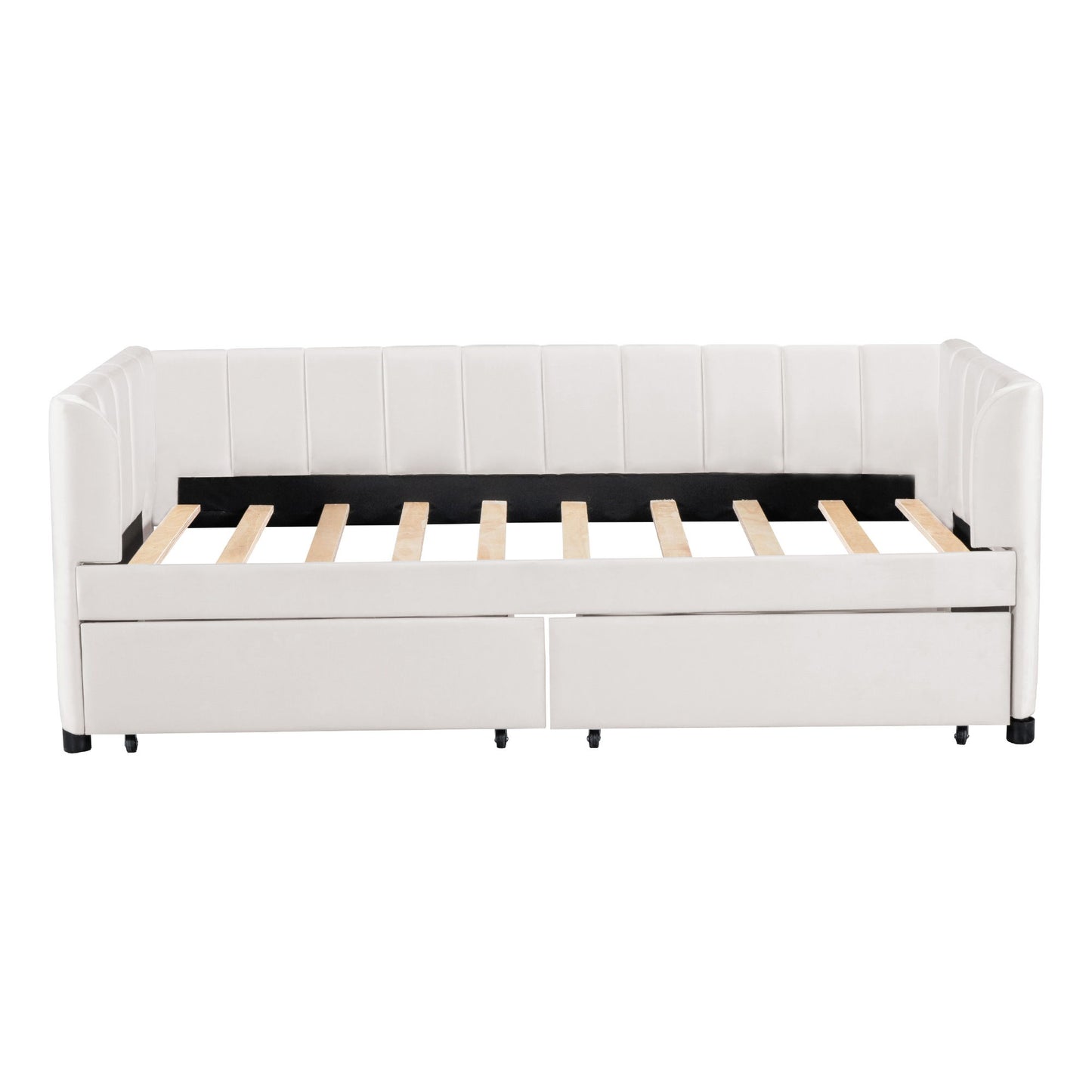 Upholstered Daybed With Ergonomic Design Backrest - The Sleep Loft - Online Mattress Showroom NYC