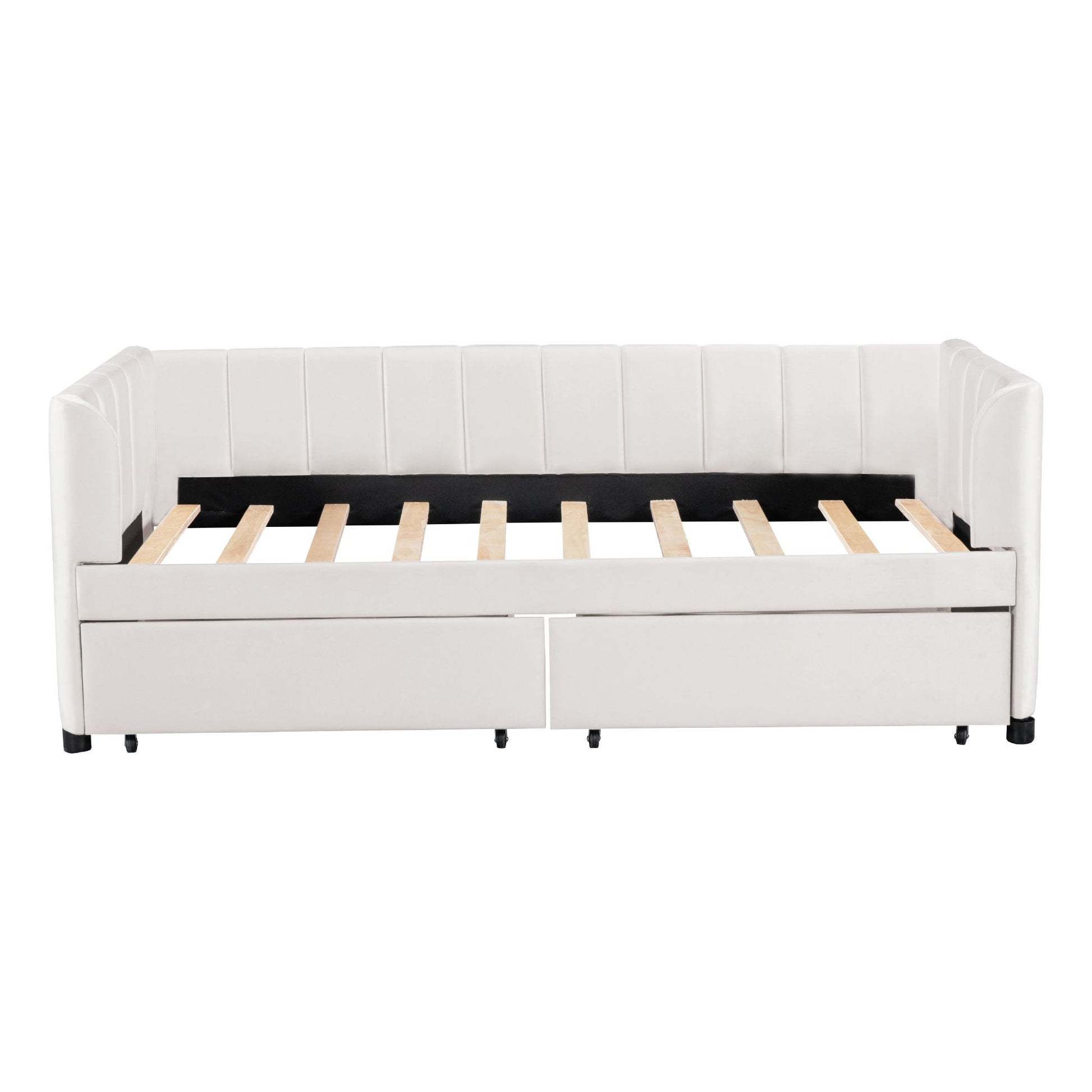 Upholstered Daybed With Ergonomic Design Backrest - The Sleep Loft - Online Mattress Showroom NYC