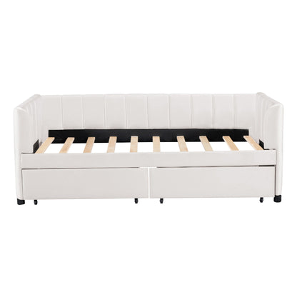Upholstered Daybed With Ergonomic Design Backrest - The Sleep Loft - Online Mattress Showroom NYC