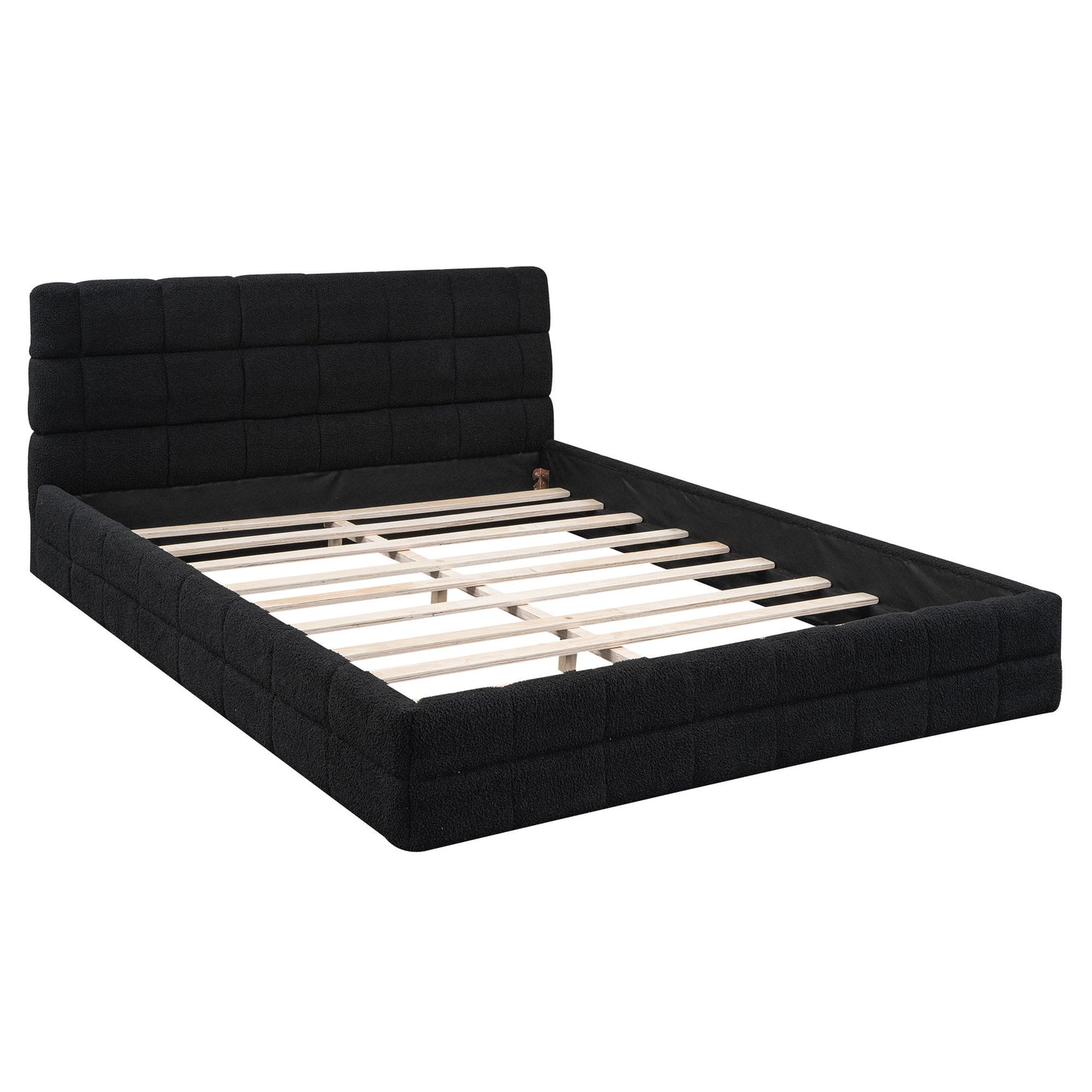 Upholstered Platform Bed With Headboard - The Sleep Loft - Online Mattress Showroom NYC