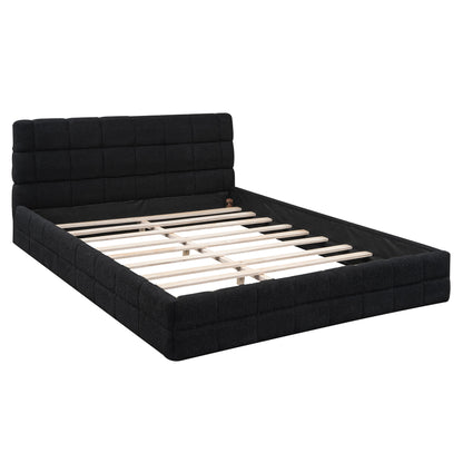 Upholstered Platform Bed With Headboard - The Sleep Loft - Online Mattress Showroom NYC