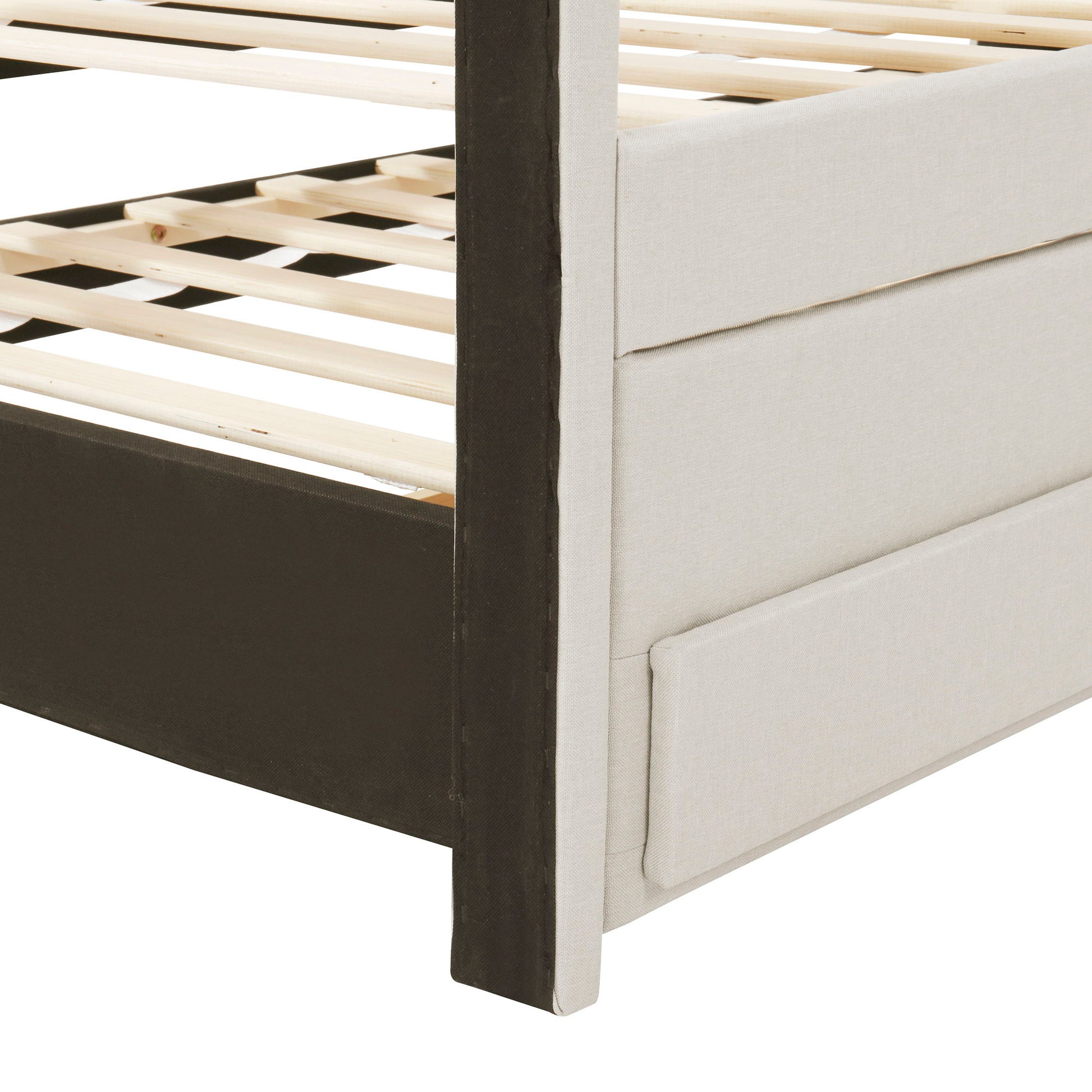 Upholstered Design Platform Bed With Trundle - The Sleep Loft - Online Mattress Showroom NYC