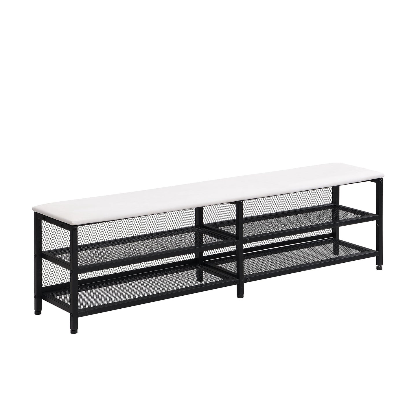 Platform Bed With 2 Tier Storage Shelves, Storage Cabinet - The Sleep Loft - Online Mattress Showroom NYC
