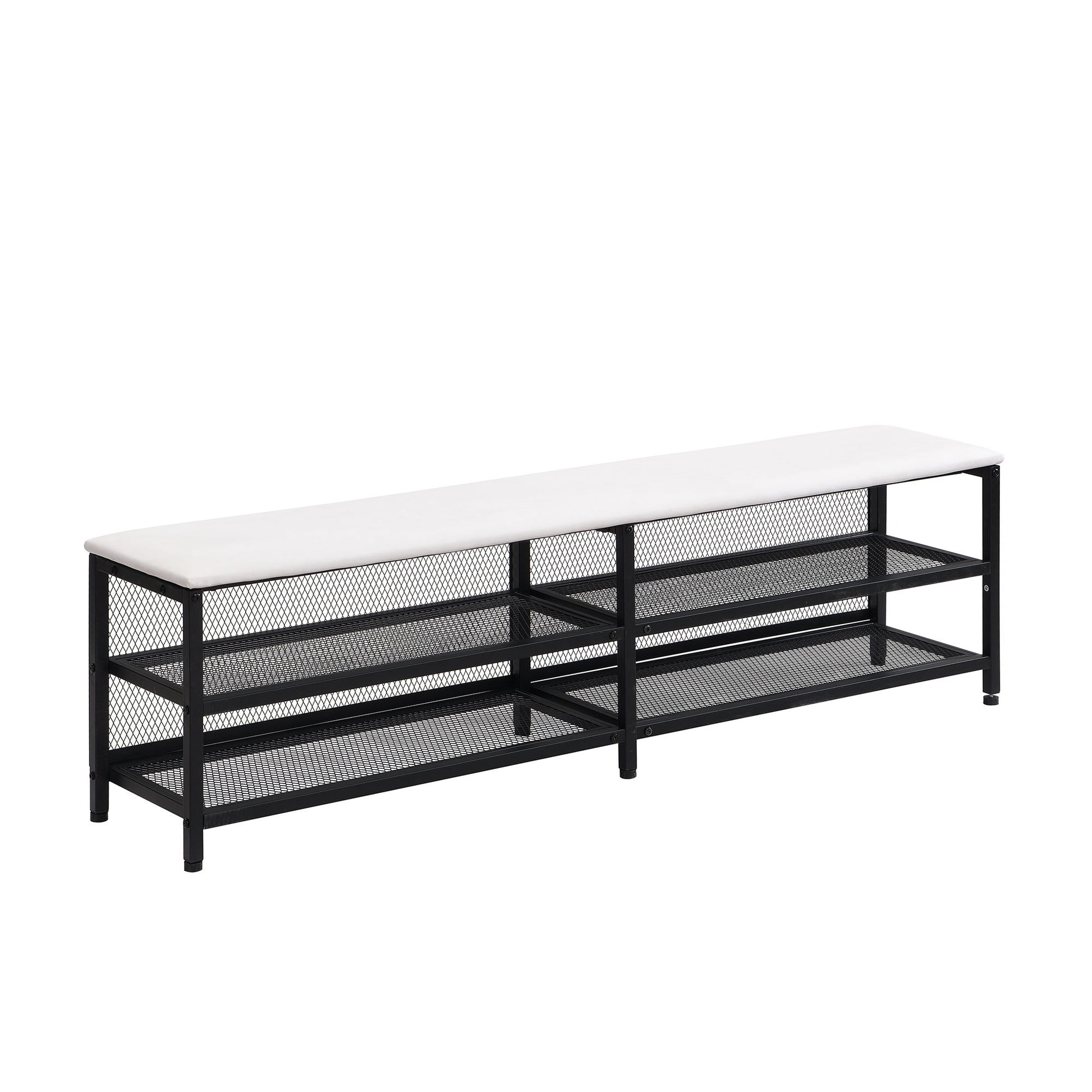 Platform Bed With 2 Tier Storage Shelves, Storage Cabinet - The Sleep Loft - Online Mattress Showroom NYC