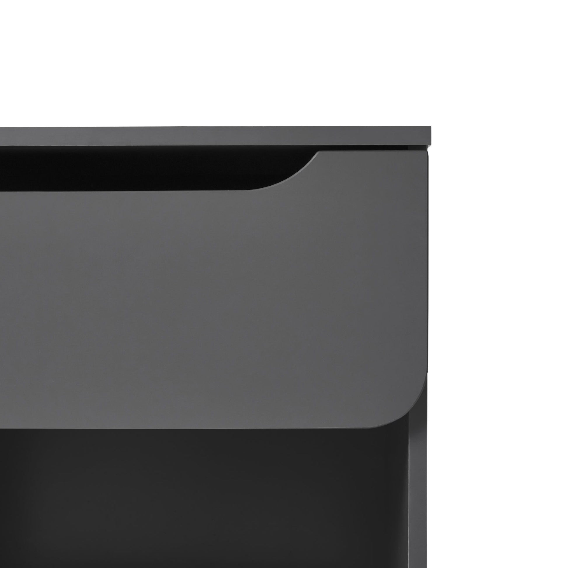 Modern Minimalist 1 Drawer Nightstand With Cubby - The Sleep Loft - Online Mattress Showroom NYC