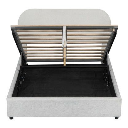 Upholstered Platform Bed With Hydraulic Storage System - The Sleep Loft - Online Mattress Showroom NYC