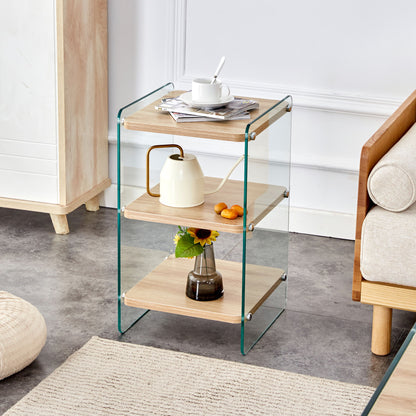 Modern 3 Layer Bedside Cabinet With Storage Function - The Sleep Loft - Online Mattress Showroom NYC