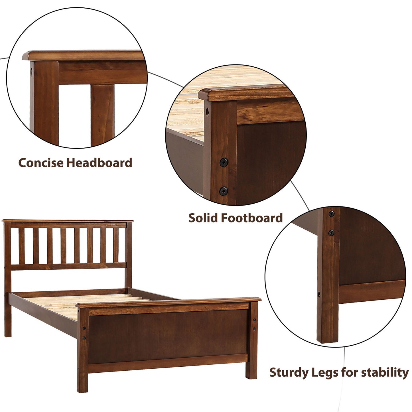 Platform Bed With Headboard, Footboard And Wood Slat Support - The Sleep Loft - Online Mattress Showroom NYC