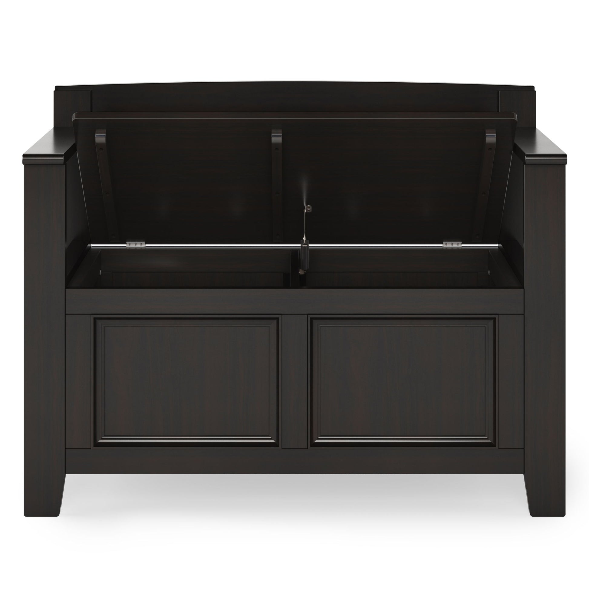 Amherst - Small Transitional Entryway Storage Bench - The Sleep Loft - Online Mattress Showroom NYC