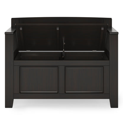 Amherst - Small Transitional Entryway Storage Bench - The Sleep Loft - Online Mattress Showroom NYC