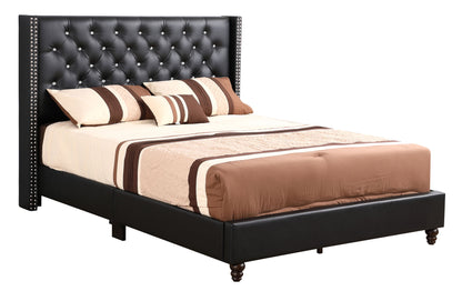 Upholstered Nailhead Trim Chic Bed - The Sleep Loft - Online Mattress Showroom NYC