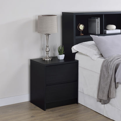 Transitional Nightstand With Dual USB Charging And Motion Sensor Light - The Sleep Loft - Online Mattress Showroom NYC