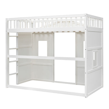 House Loft Bed With Ladder - The Sleep Loft - Online Mattress Showroom NYC