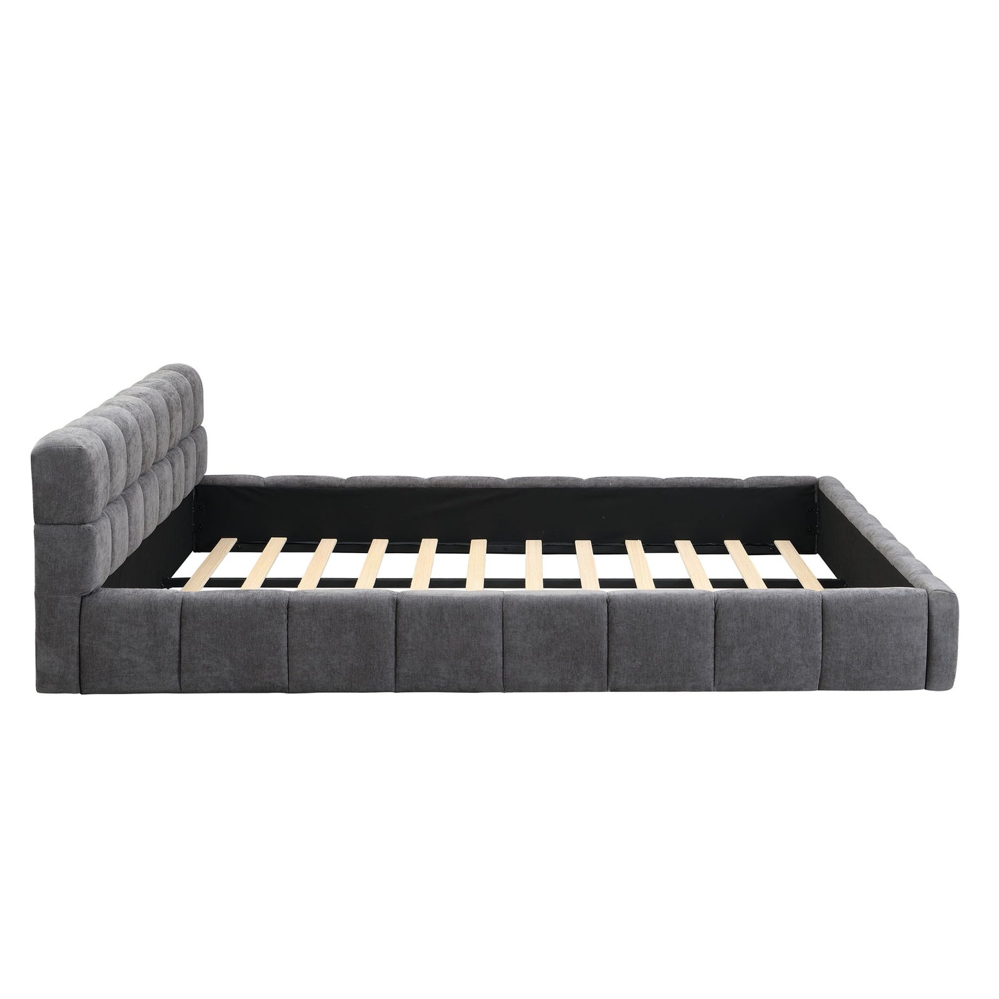 Elegant Upholstered Bed With Checkerboard Design - The Sleep Loft - Online Mattress Showroom NYC