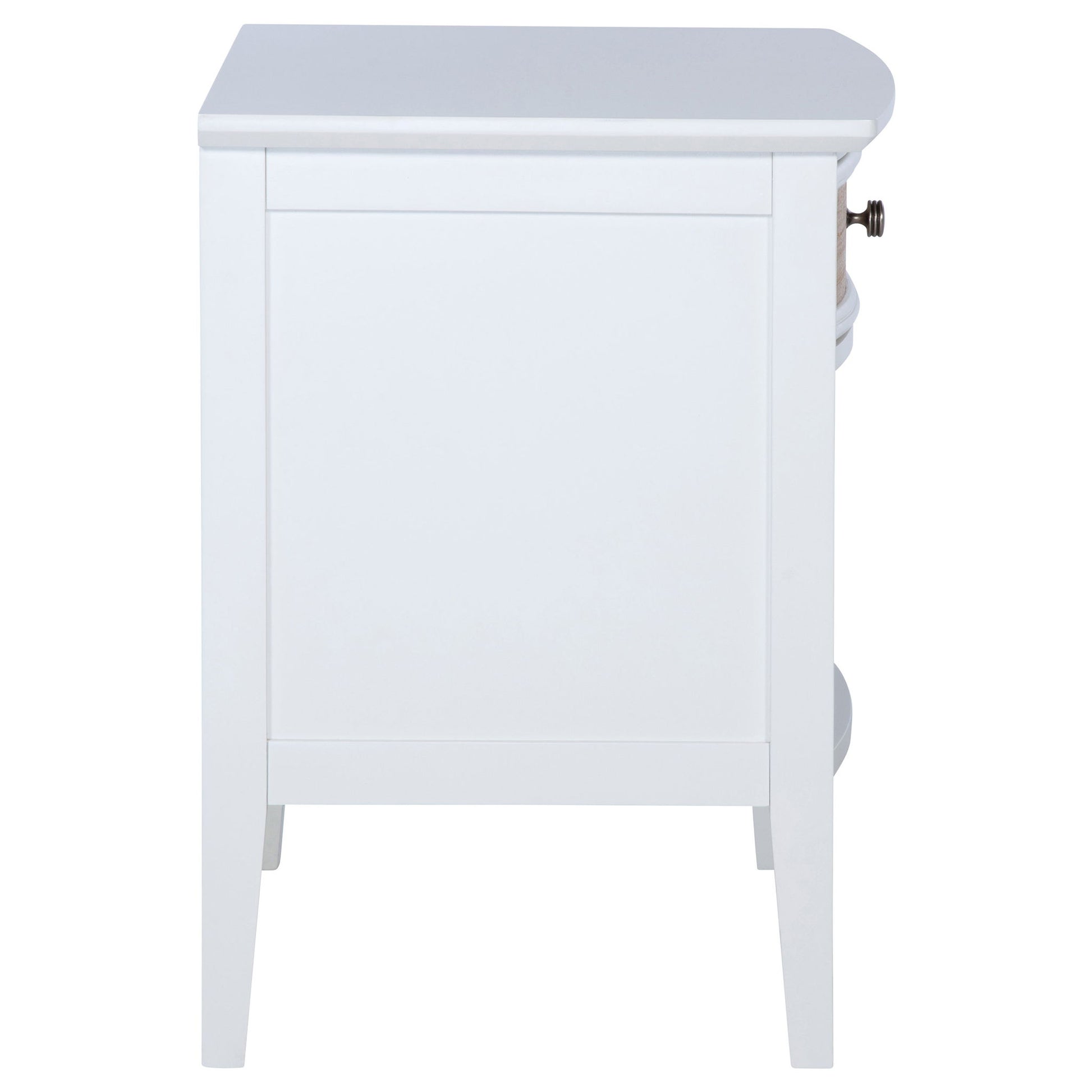 Talia - 1 Drawer Nightstand - White - The Sleep Loft - Online Mattress Showroom NYC