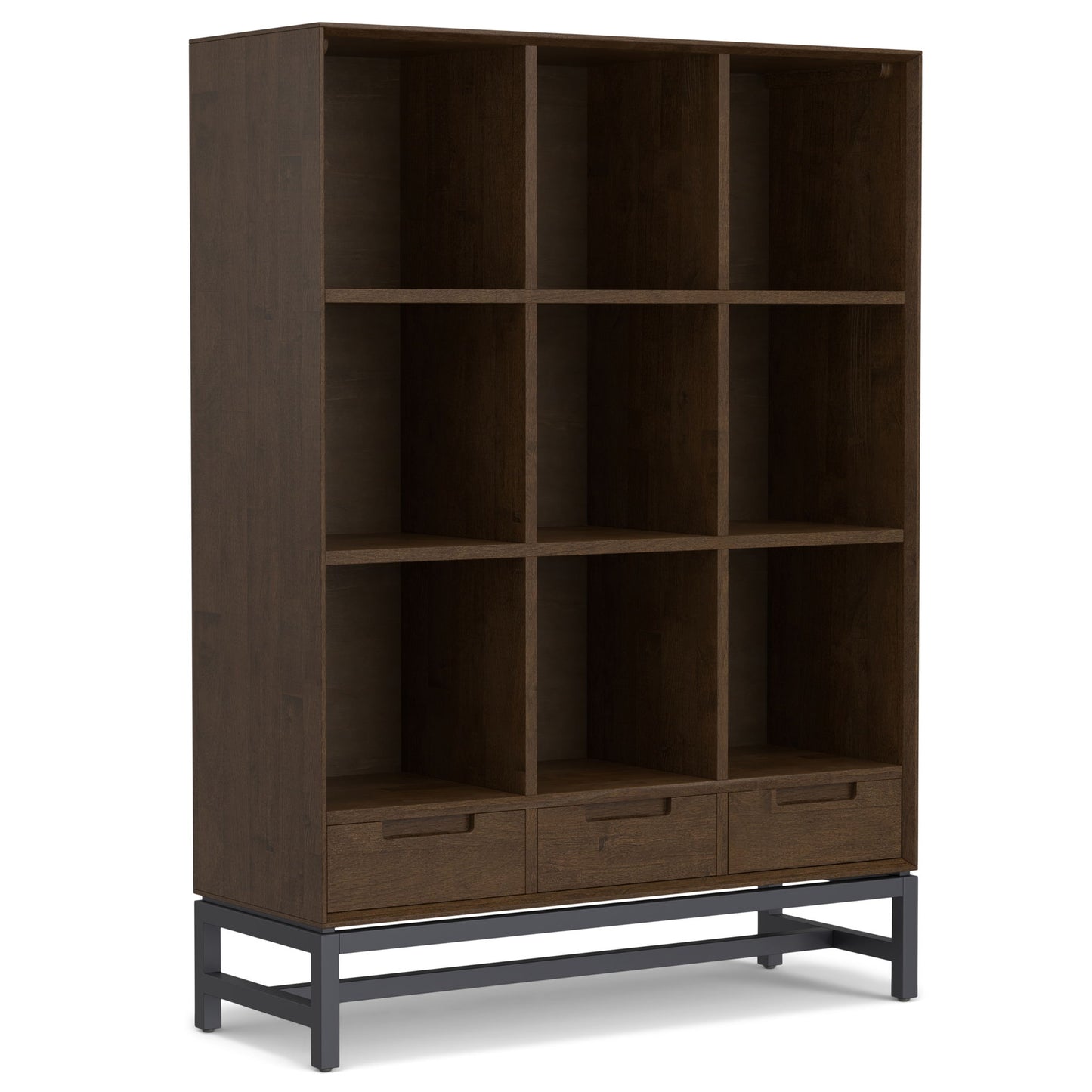 Banting - 9 Cube Bookcase With Drawers - Walnut Brown - The Sleep Loft - Online Mattress Showroom NYC