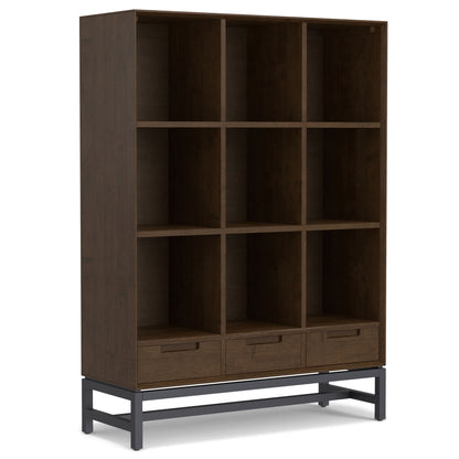Banting - 9 Cube Bookcase With Drawers - Walnut Brown - The Sleep Loft - Online Mattress Showroom NYC