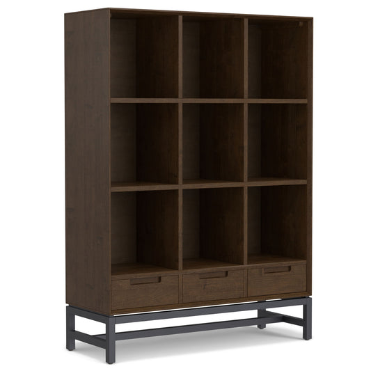 Banting - 9 Cube Bookcase With Drawers - Walnut Brown - The Sleep Loft - Online Mattress Showroom NYC