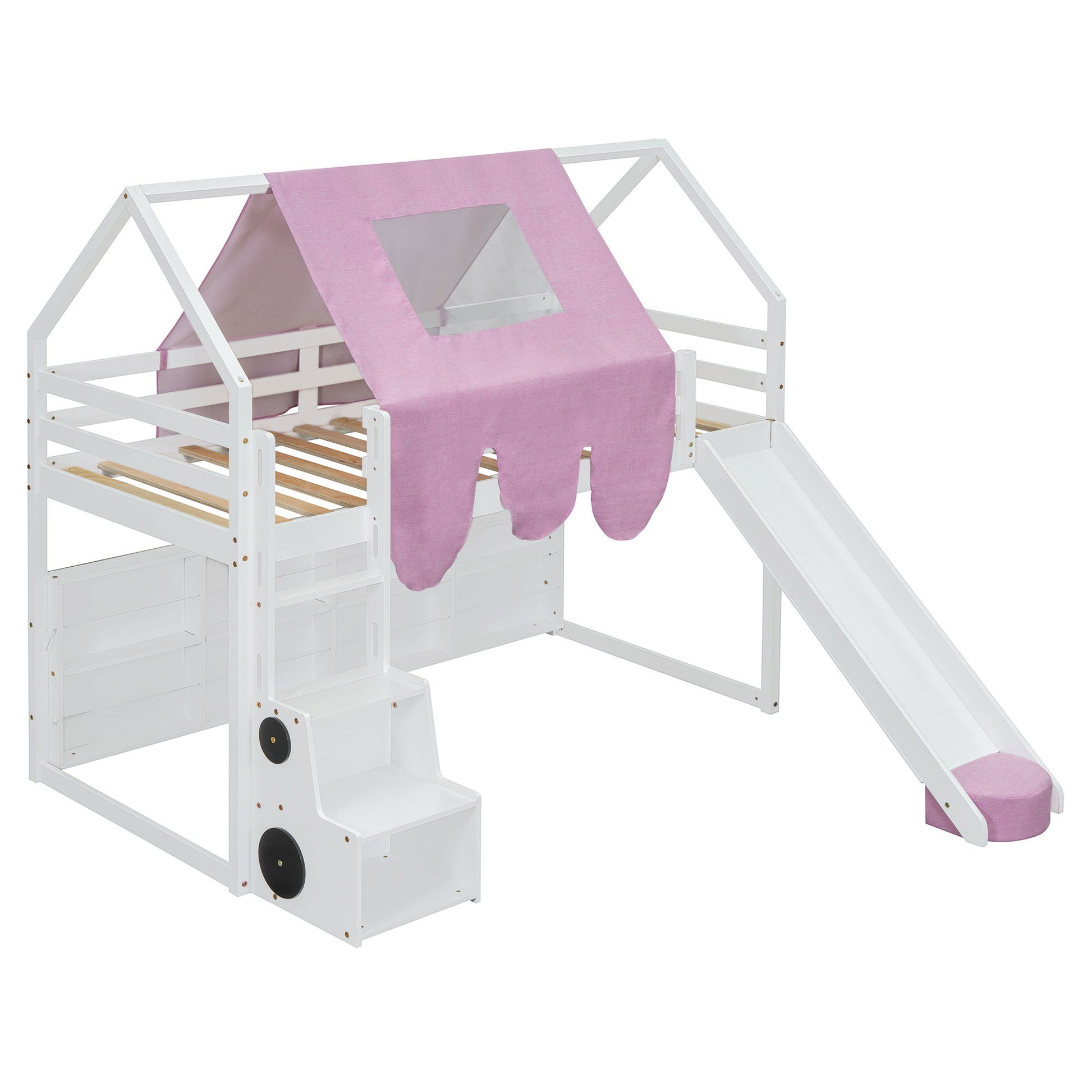 Loft Bed With House Shaped Frame And Tent - The Sleep Loft - Online Mattress Showroom NYC