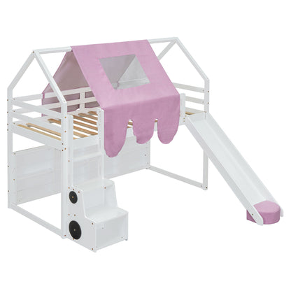 Loft Bed With House Shaped Frame And Tent - The Sleep Loft - Online Mattress Showroom NYC