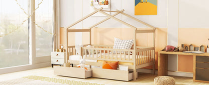 House Bed With 2 Drawers - The Sleep Loft - Online Mattress Showroom NYC