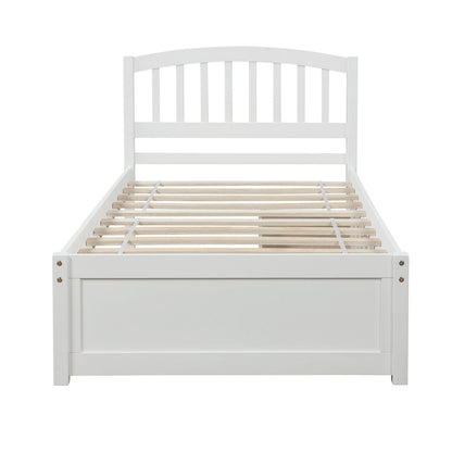 Platform Storage Bed Wood Bed Frame With Two Drawers And Headboard - The Sleep Loft - Online Mattress Showroom NYC