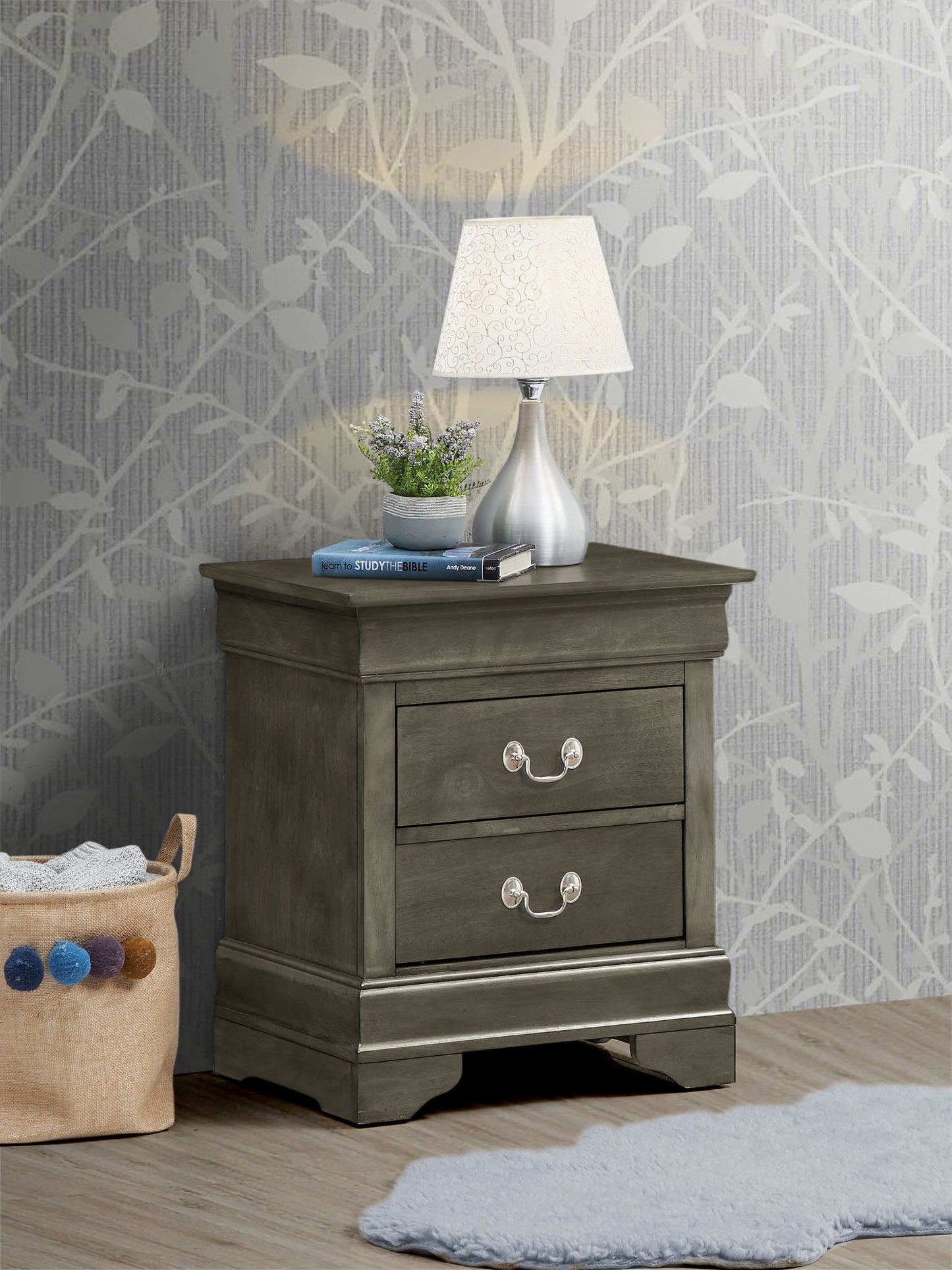 Traditional Style Design Nightstand - The Sleep Loft - Online Mattress Showroom NYC