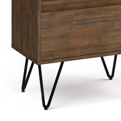 Chase - Tall Bookcase - Rustic Natural Aged Brown - The Sleep Loft - Online Mattress Showroom NYC