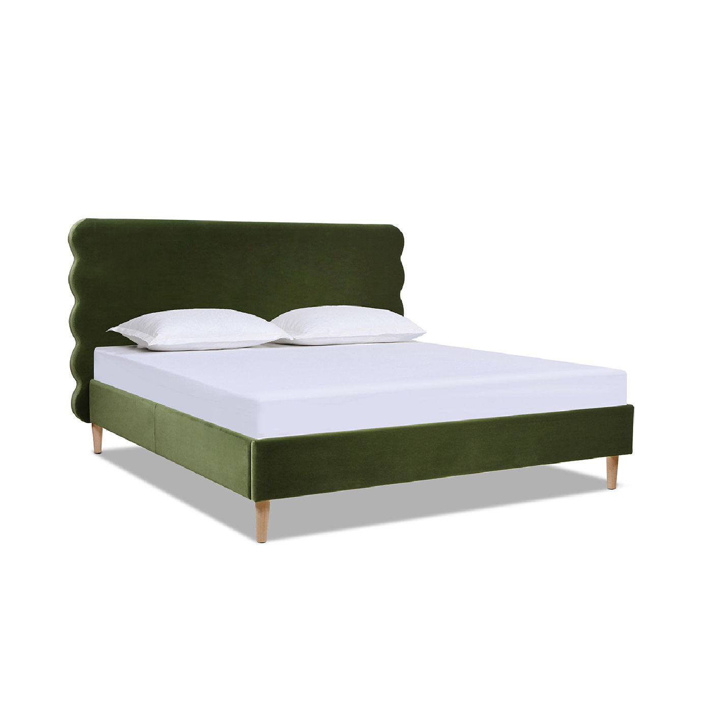 Stockholm - Modern Wavy Headboard Platform Bed - The Sleep Loft - Online Mattress Showroom NYC