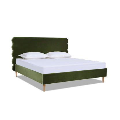 Stockholm - Modern Wavy Headboard Platform Bed - The Sleep Loft - Online Mattress Showroom NYC