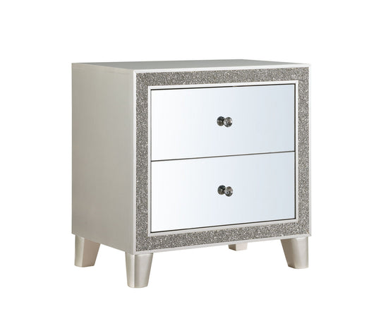 Sliverfluff - Mirrored Nightstand - Champagne - The Sleep Loft - Online Mattress Showroom NYC