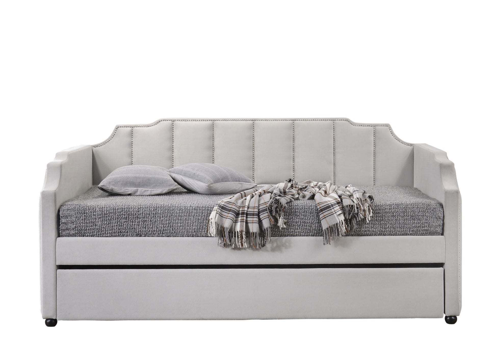 Peridot - Twin Daybed With Trundle - Dove Gray - The Sleep Loft - Online Mattress Showroom NYC