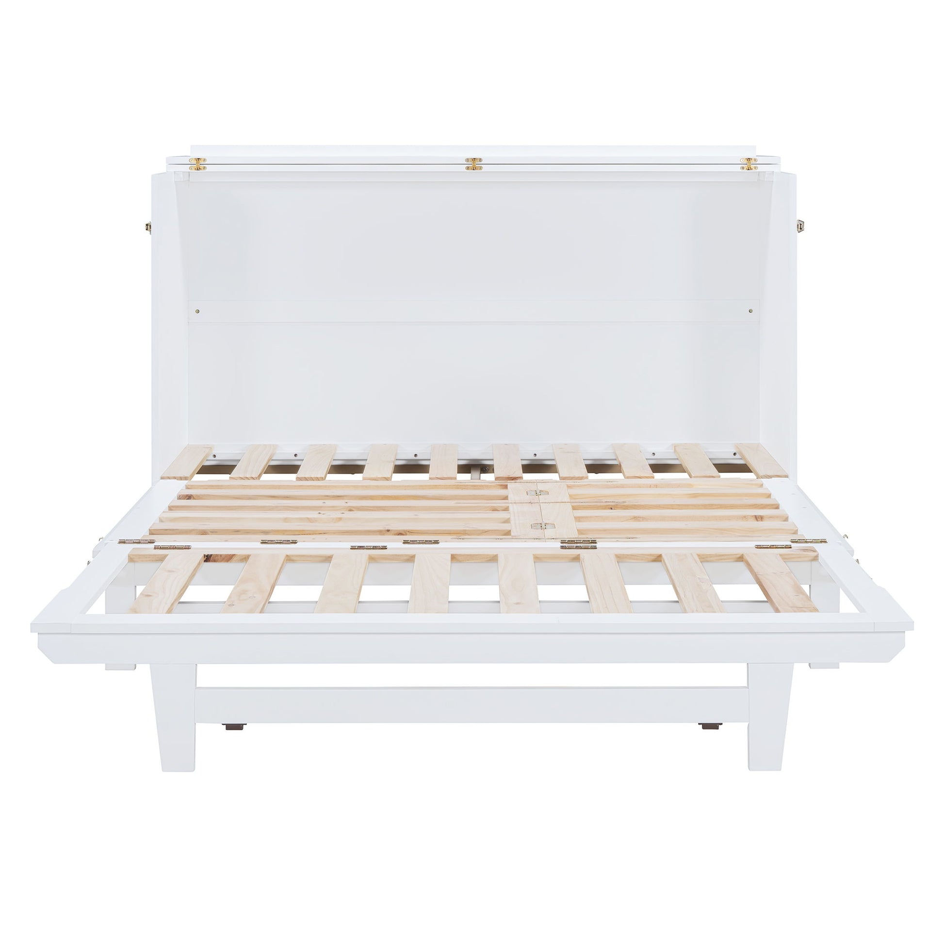 Murphy Bed With Frosted Glass Doors Design, Fake Drawers, Metal Legs - The Sleep Loft - Online Mattress Showroom NYC